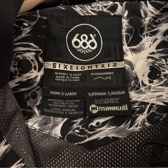 686 Mannual Phantom Insulated Snow Snowboard Jacket InfiDry Mens XL 8k/5k - Picture 5 of 11